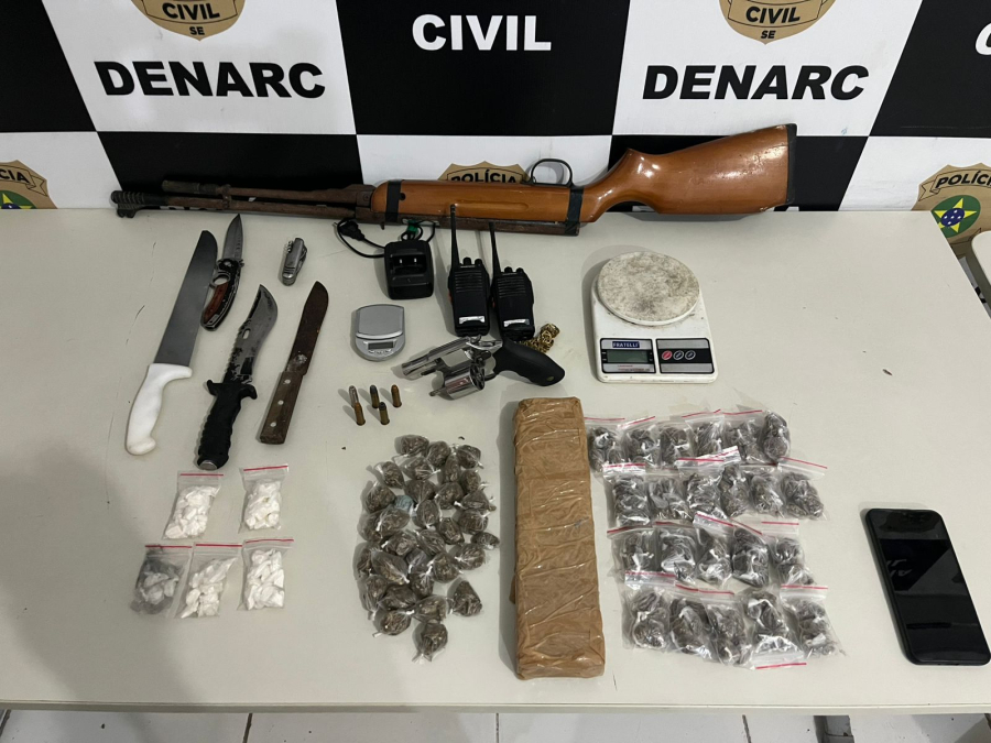 Policia identifica suspeito de tráfico de drogas em Maruim