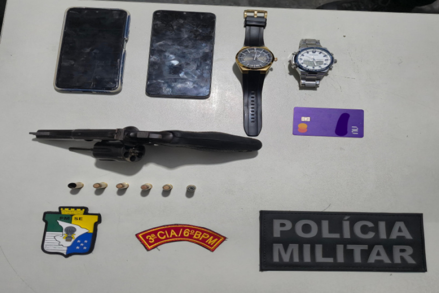 Dupla é presa em flagrante por efetuar disparos em via pública e levar mulher à força para um motel