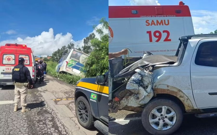 Acidentes de trânsito deixam ao menos três mortos e quatro feridos
