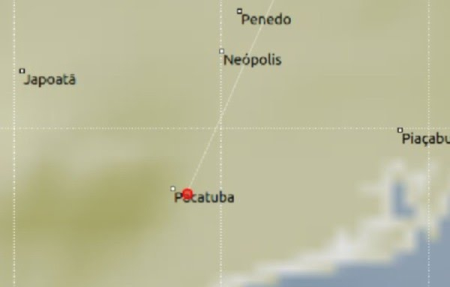 Tremor de terra é registrado em Pacatuba e sentido por moradores de municípios vizinhos